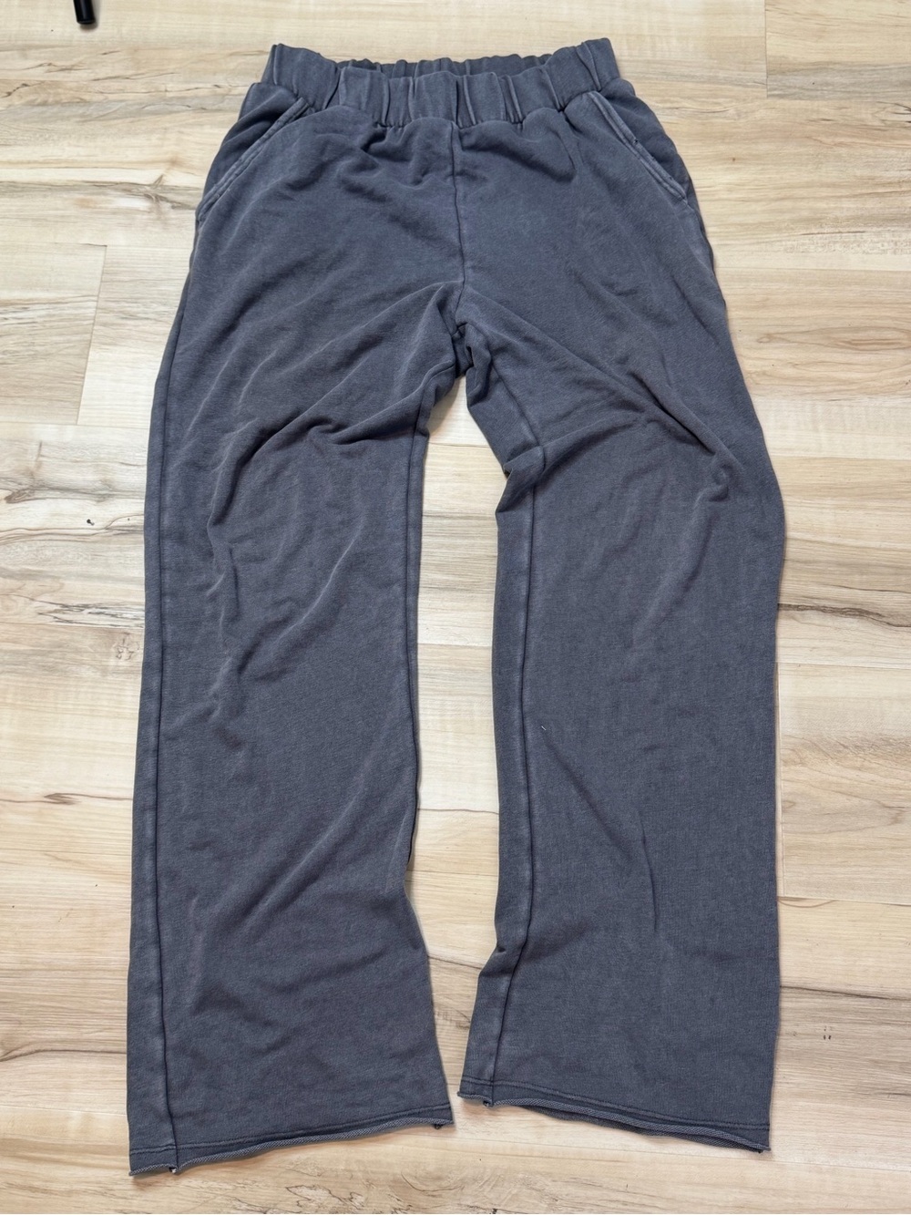 Women’s Baggy Aerie Charcoal Gray Elastic Waist Lounge Pants